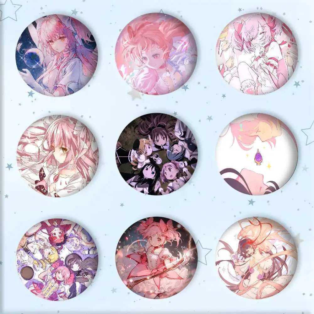 Badge rond Anime P-Puella Magi M-Madoka Magica Manga, broche pour sac à dos, vêtements, bijoux, accessoires, cadeau