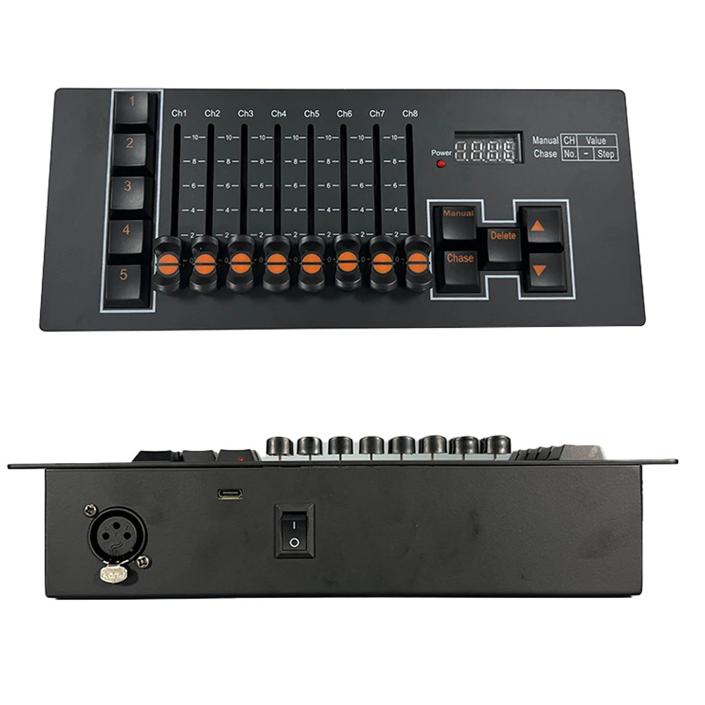 

Rechargeable DMX Console 40 Channel Mini Stage Lighting Controller DJ Party Light Console for LED Par,Moving Head Light