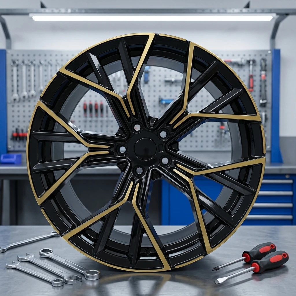 *forYXQ YXQ-G777 Forged Aluminum Alloy Wheel Rim 8J 9J ET40 112MM PCD Machine Face Multi Spoke New