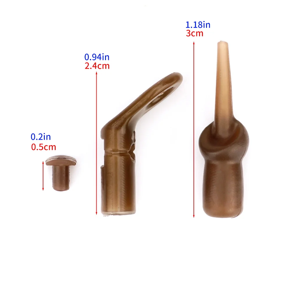 Hirisi 6Set Carp Fishing Drop Off Run Ring Rubber Beads M15 Chod Helicopter Rigs Terminal Tackle Fishing Accessories image 3