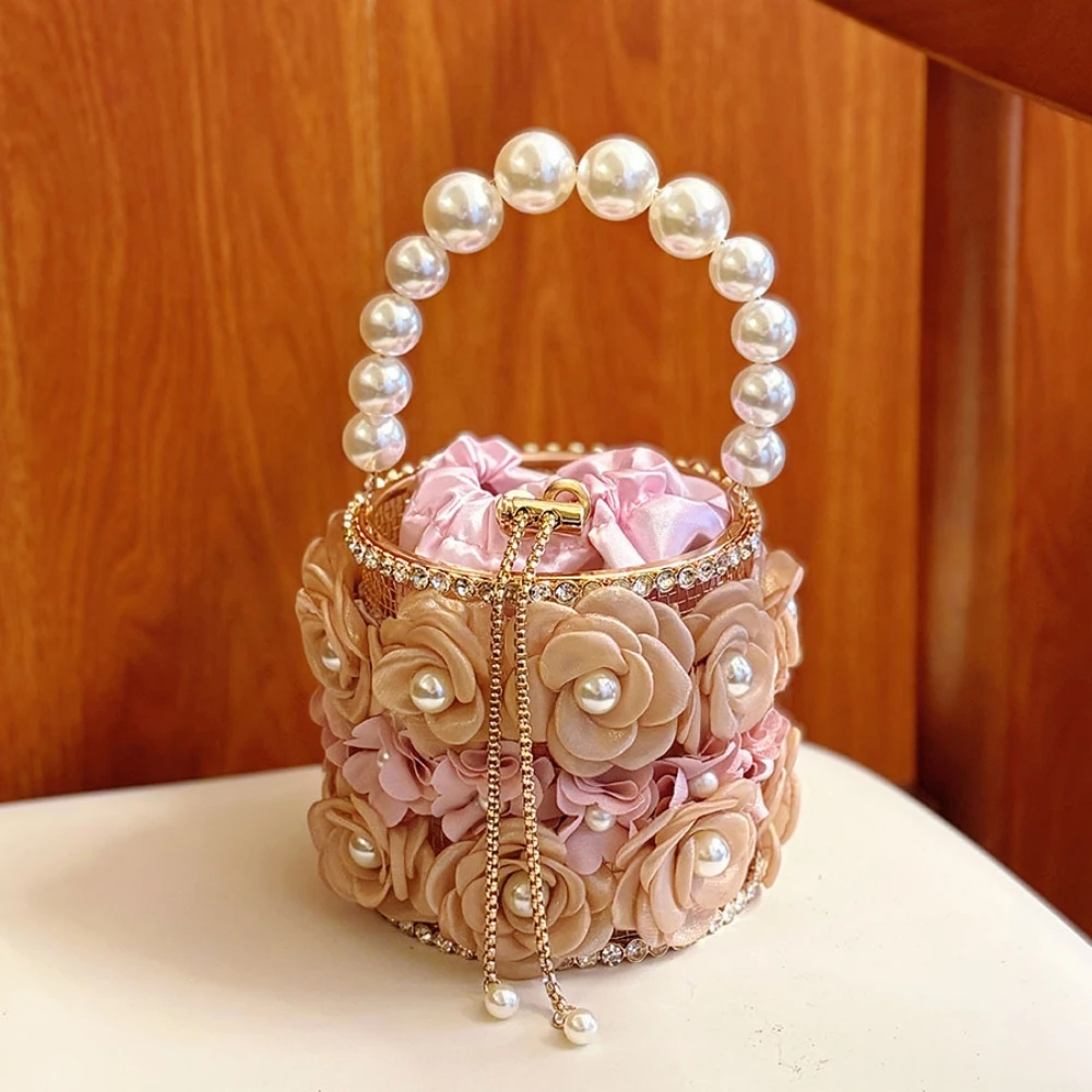 Pearl Handbag Banquet Party Bag Women's Bag Versatile Flower Chain Handbag Messenger Bag Hot Seller Popular Handbag