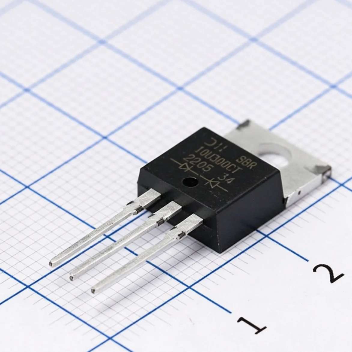 10PCS SBR10U300CT TO-220AB-3 300V 10A 150A 860mV@5A 1Pair Common Cathode NEW Original Super Barrier Rectifier DIODE SBR 10U300CT
