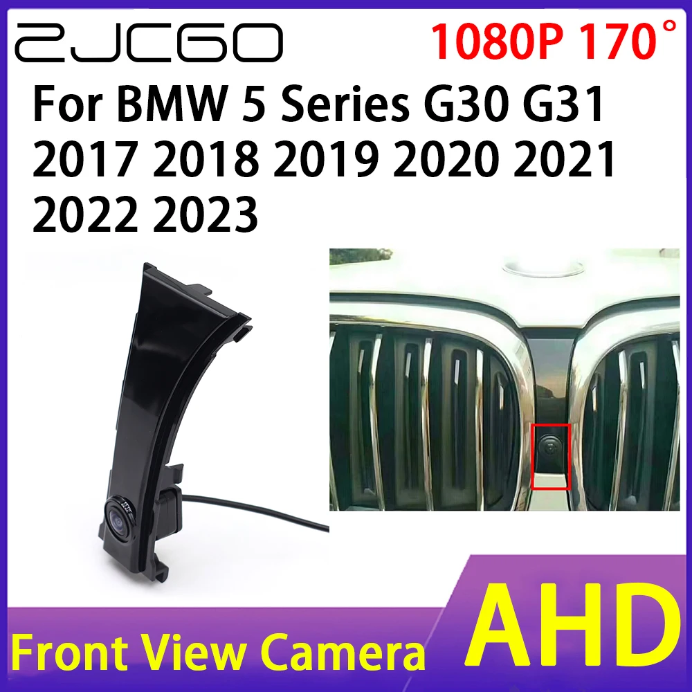 

ZJCGO Car Front View Camera AHD 1080P Waterproof Night Vision CCD for BMW 5 Series G30 G31 2017 2018 2019 2020 2021 2022 2023