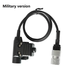 U94 6 Pin Military Ptt Shooting Headphones Adapter for PRC 152 PRC 148 PTT for PELTO COMTA EARMOF NOTO Plug Tactical Headset