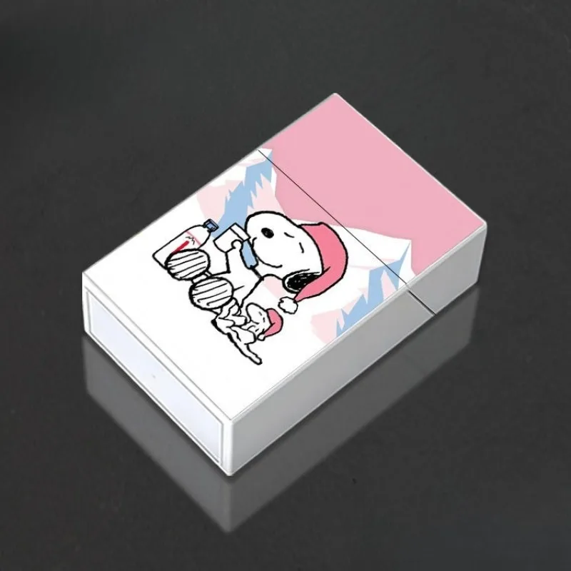 스누피 만화 만화 담배 상자가 누르고 자동으로 팝 방습 담배 상자 압착 방지 담배 상자