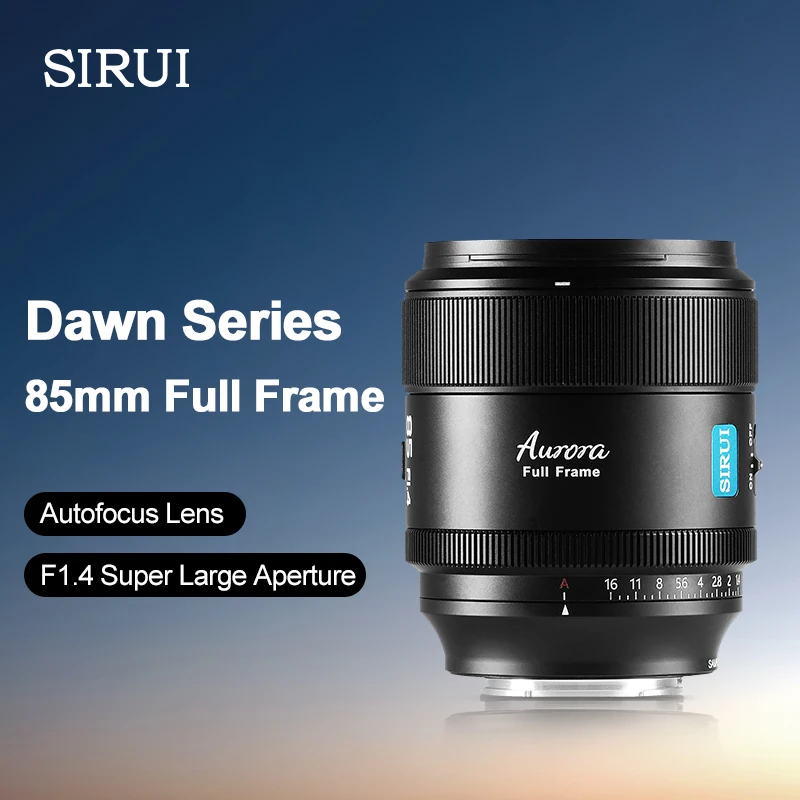 SIRUI AF 85mm F1.4 FF Full Frame Autofocus Lens, Large Aperture Portrait Lens for Sony E Fujifilm X Mount A5000 A6000 A7C2 A7RV