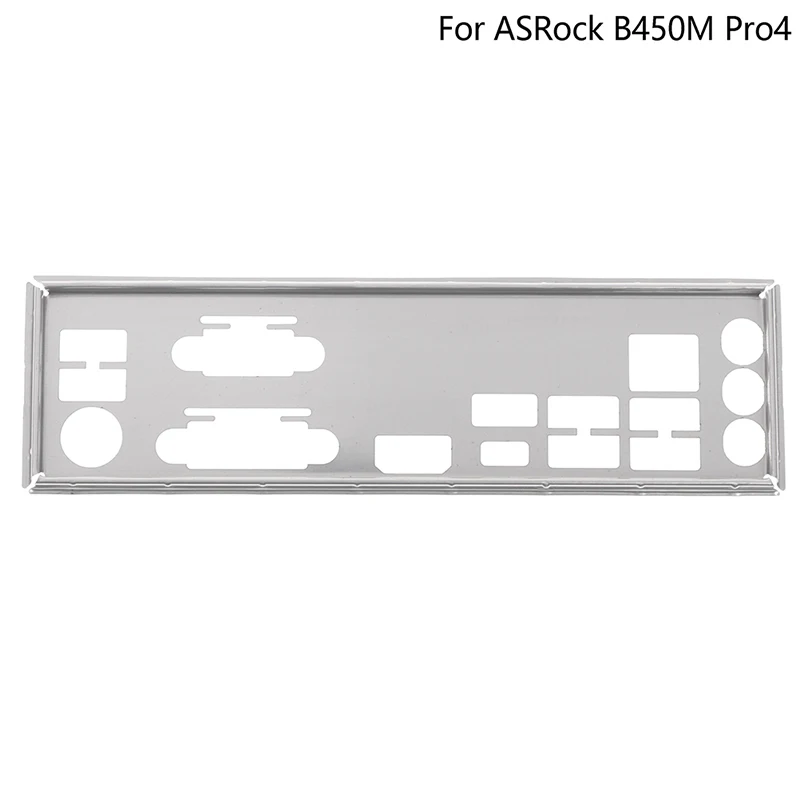 - NEW Stainless Steel Shield Back Plate BackPlate Bracket Baffle Motherboard Blank For ASRock B450M Pro4 -