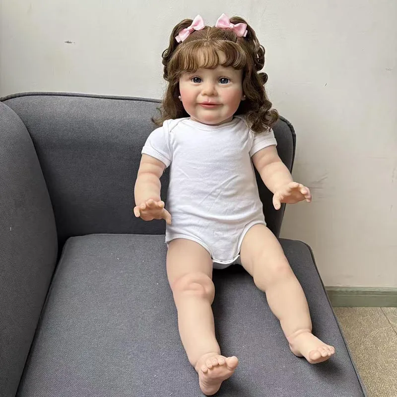 25インチの複数の着せ替えオプションがあるリアルで可愛いゾーイ・リボーンドール、複数層塗装、手植えの髪、血管も見える