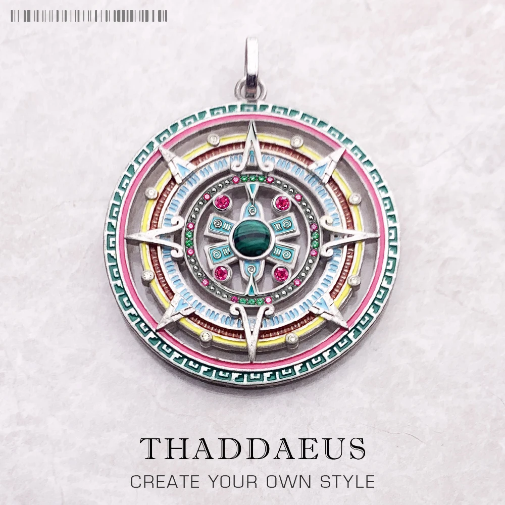 

Кулон волшебный амулет, совершенно новые богемные модные ювелирные изделия, европейская бижутерия, Стерлинговое Серебро 925 пробы, мифический ацтекский подарок для женщин и мужчин