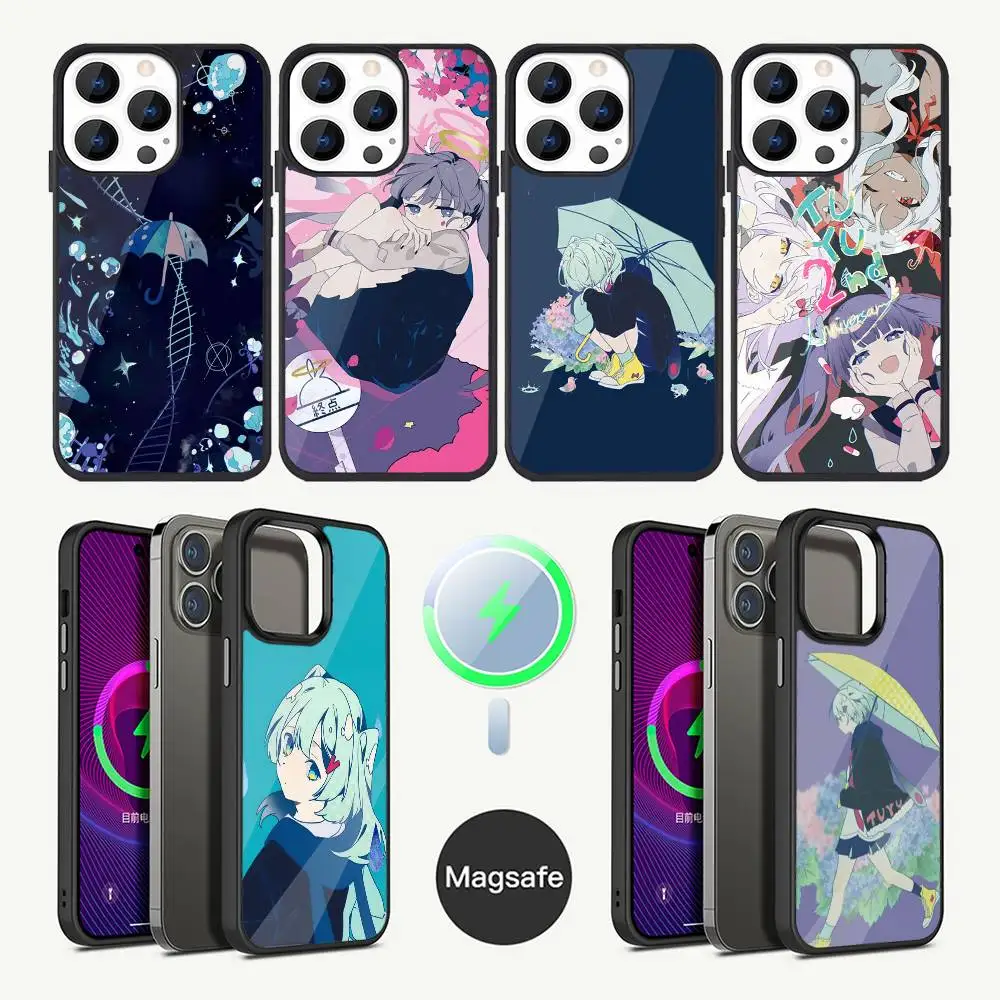 

Tuyu Japanese Music JPOP Phone Case For iPhone 17,16,15,14,13,12,11,Plus,Pro,Max Mini Magsafe Magnetic Wireless Charging