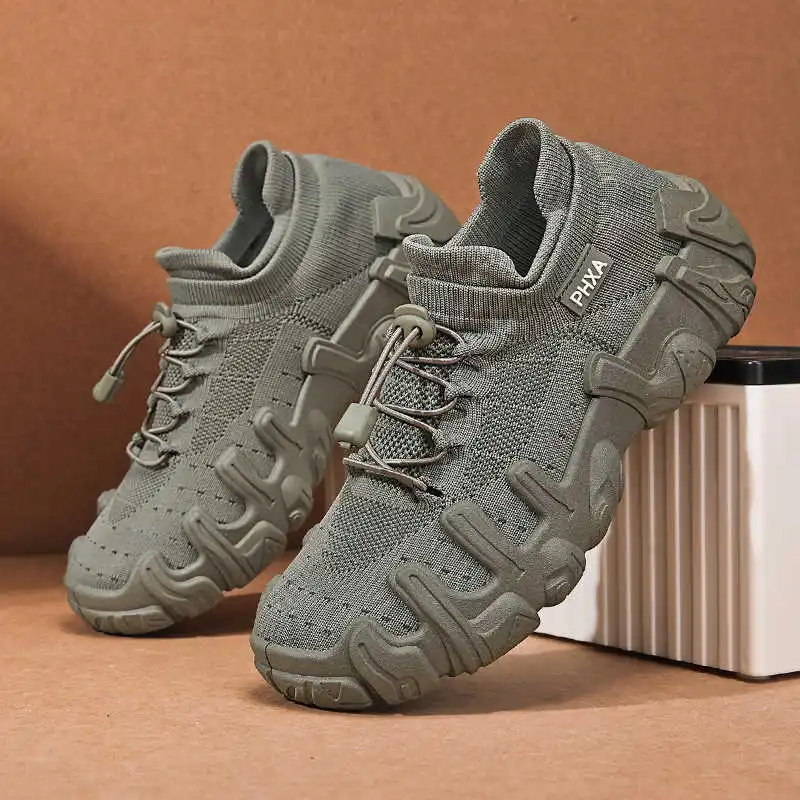 

Осенне-весенние черные мужские кроссовки Zimni, плетеные кроссовки Krasofka, мужская спортивная обувь, размер 47, от известных брендов, 2025g Choes