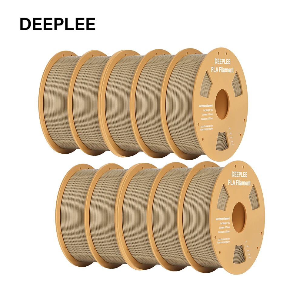 DEEPLEE 5/10KG PLA Filament 1,75mm Lebendige Farben FDM 3D-Drucker Verbrauchsmaterialien Geringe Fadenbildung, Hohe Präzision Deeplee Filament