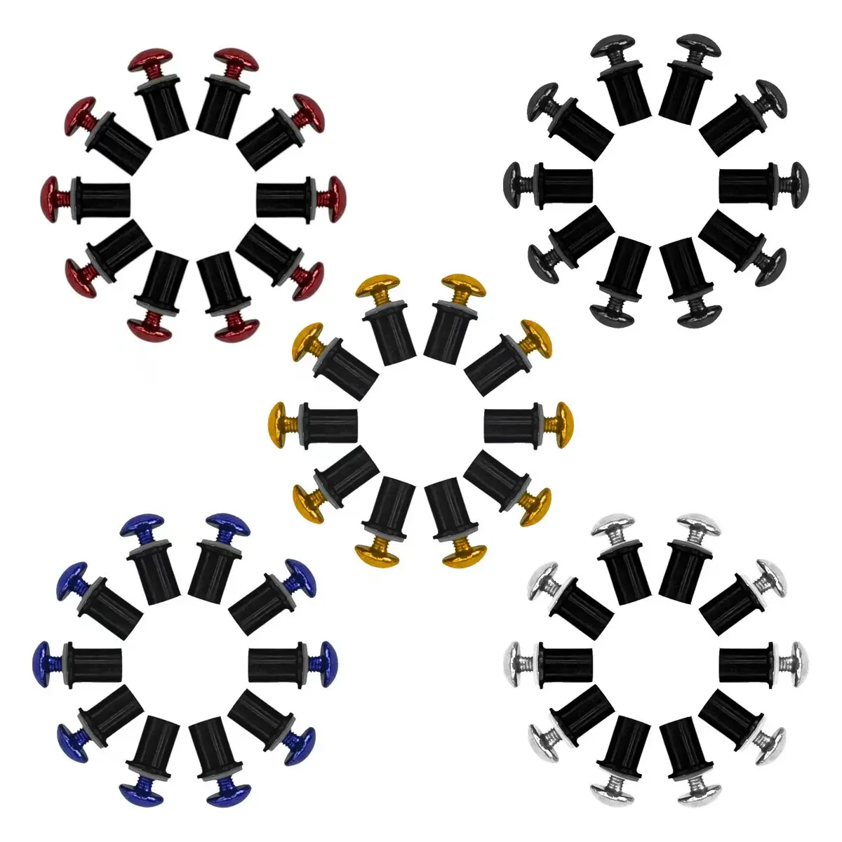 10 шт. 5 мм x16 болт лобового стекла мотоцикла для Suzuki GSXR600/750 1000 GSX1300R SV650 SV1000 HONDA CBR250 CBR600 CBR1000 Kawasaki