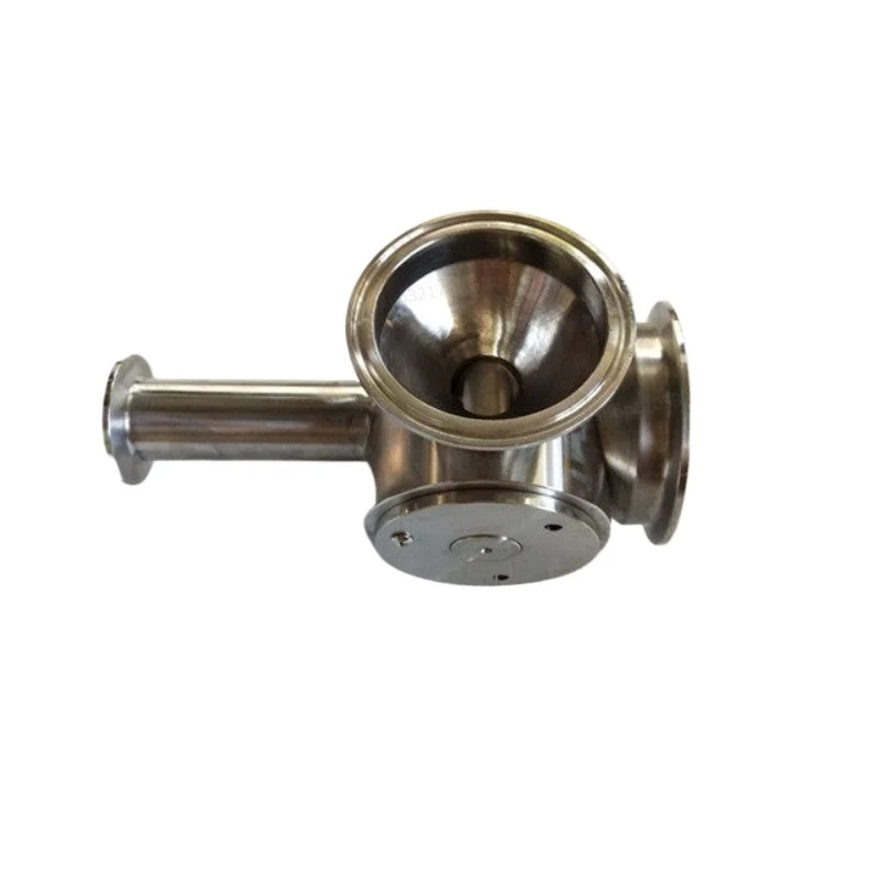 For 304 316 Material Filling Machine Accessories 500g Paste Machine Three-way Rotary Valve, Discharge Valve