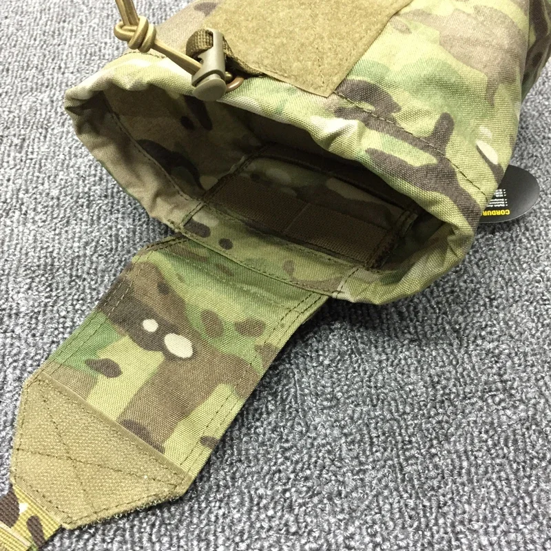 Tactical Foldable Bag Airsoft EDC Molle Magazine Pouch Multicam Hunting Storage Drop Dump Mag Pouch 500D