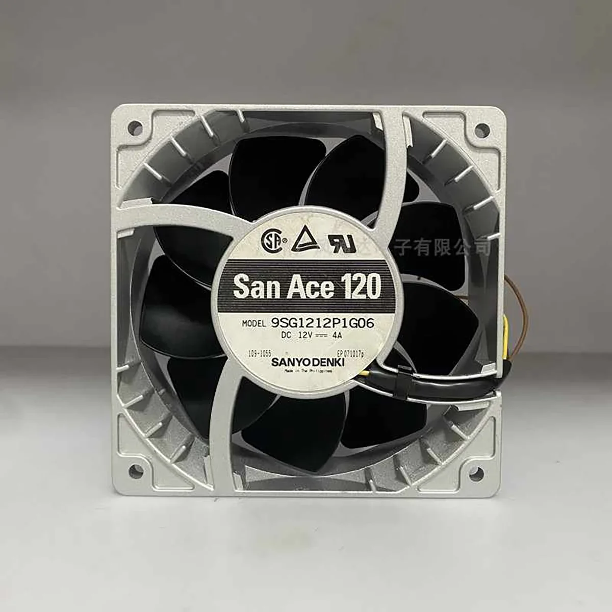 

Original Sanyo 9SG1212P1G06 12V 4A 12038 violent aluminum alloy high-temperature resistant cooling fan