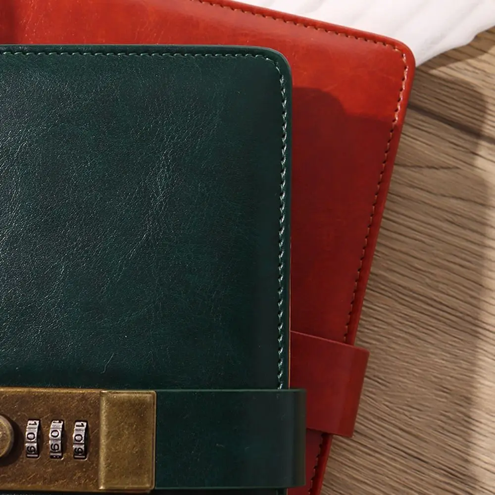 Moda 200 páginas a5 caderno com bloqueio codificado protegendo segredos senha bloqueio caderno portátil à prova dwaterproof água diário livro estudante