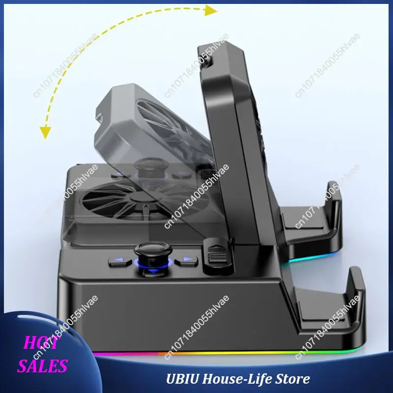 For Steam Deck Expansion Dock Handheld Bracket Expansion -Compatible Projection USB Radiator Foldable With Light-Best Sellin