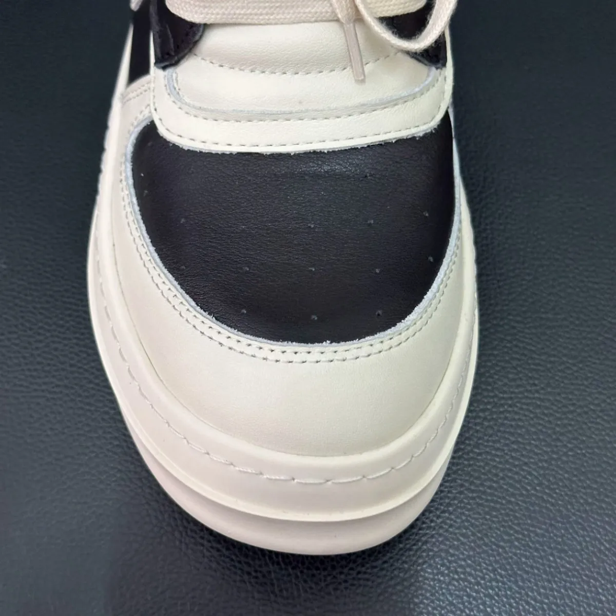 

Ro Genious Black White Leather High Top Shoe Cowhide Sneakers Luxury Boot Men Shoes Zipper Women Casual Sneaker Ankle Boots