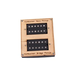 Humbucker Pickup Set fiber Alnico 5 Magnets Four Conductor Wired