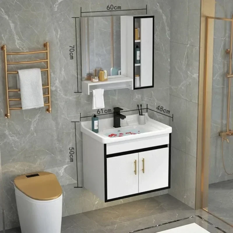 

Regale Display Cabinet Wall Living Room Cabinet Storage Closet Mirror Badezimmer Armario Regale Nordic Vestidores Room Furniture