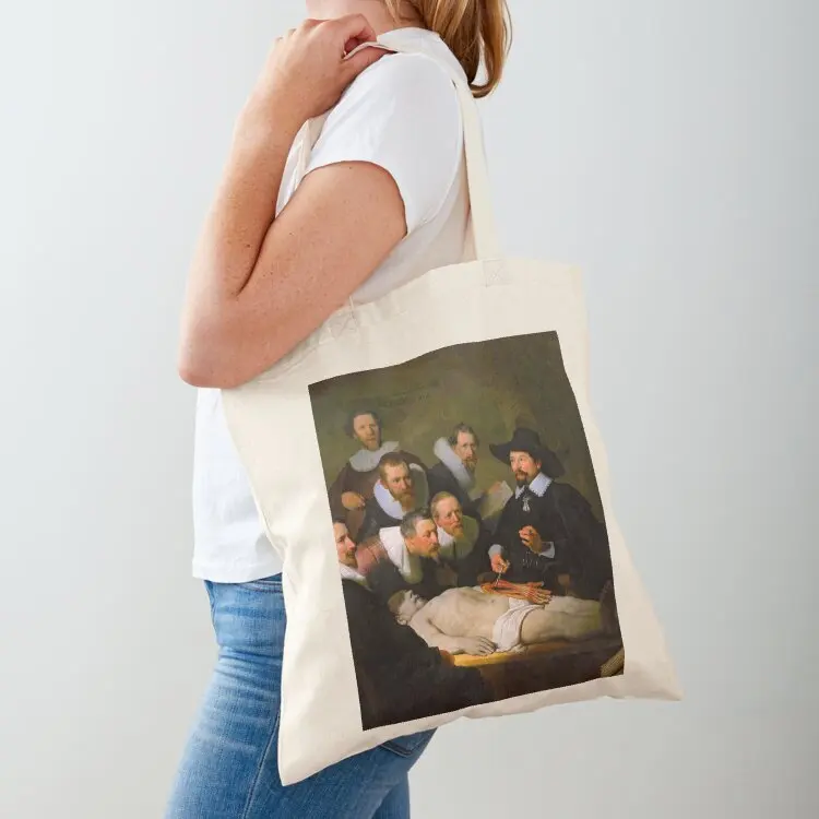 

Rembrandt Harmenszoon van Rijn, The Anatomy Lesson of Dr. Nicolaes Tulp, 1632 Tote Bag Fabric bag Big bag women