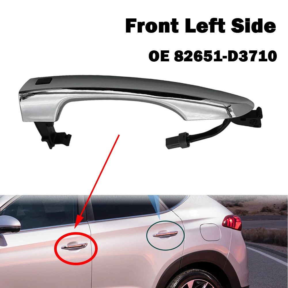 For 2016-2021 Hyundai Tucson Outer Rear Door Handle Driver Side 83651D3010 EOOJ