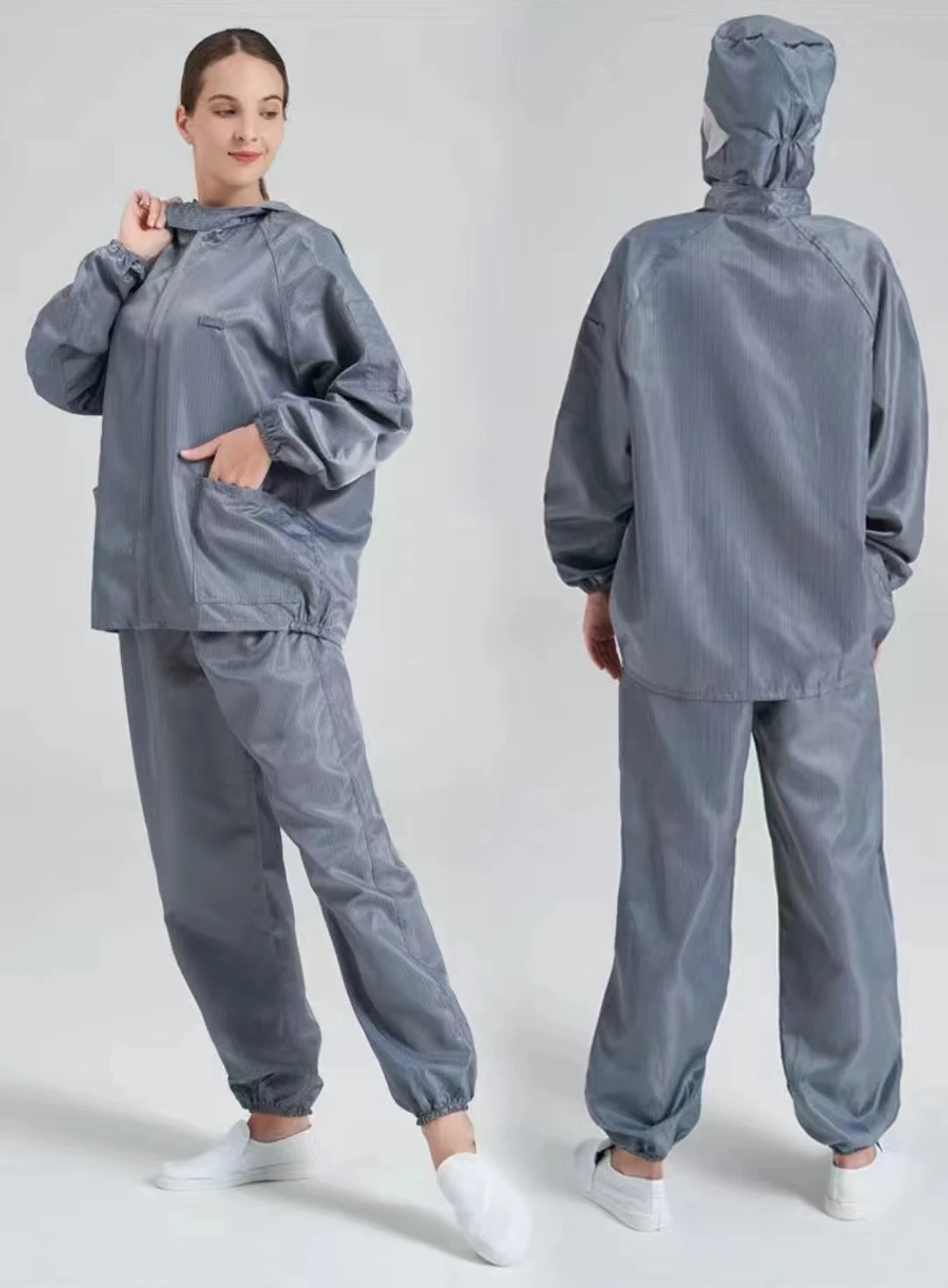 Unisex Reusable Anti-Static Safety Clothing With Pockets Dust-Proof Clean Paint Materials Isolation Split Type Work Clothes