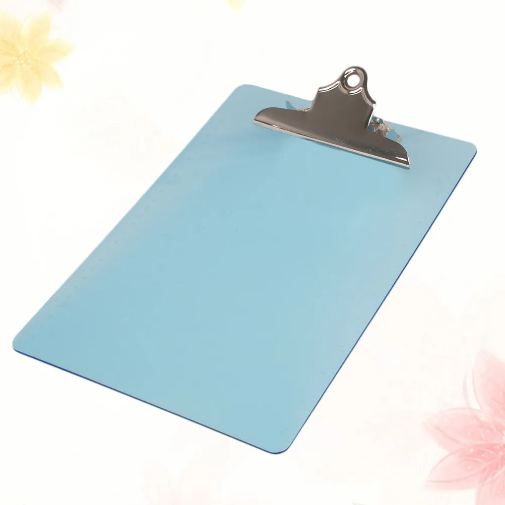 

1Pcs Premium Plastic A4 Clipboard Smooth Surface Rounded Corners Hanging Loop Lightweight Sturdy Paper Holder for Office School