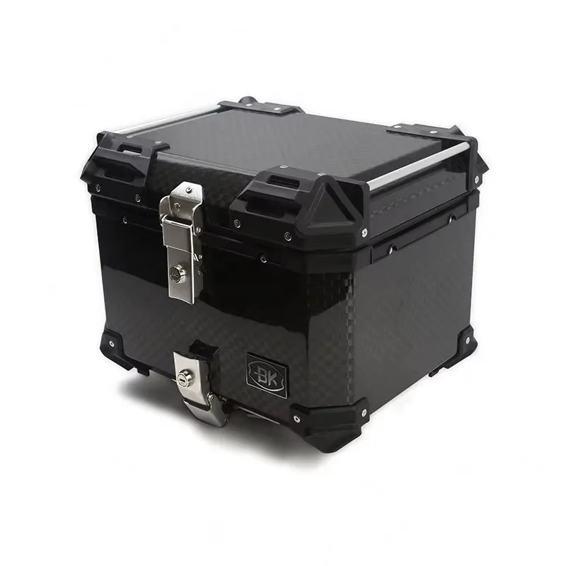 

45L 55L 65L 3K Carbon Fiber Tail Boxes Motorcycle Top Box Waterproof Shockproof Aluminum Cases Luxury Accessories for Motorcycle