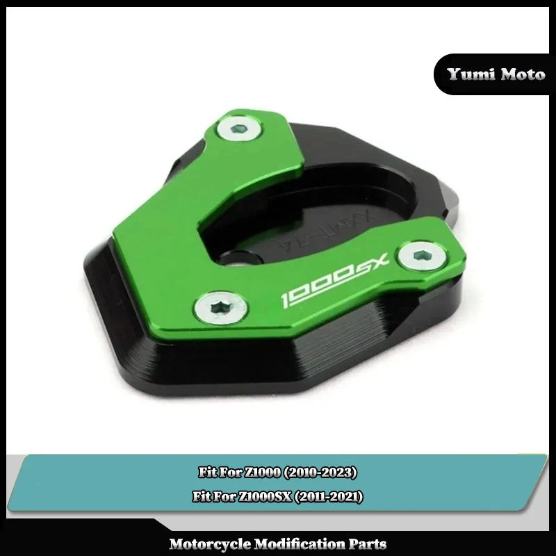 

Fit For KAWASAKI Z1000 2010-2023 Z1000SX 2011-2021 Z1000 SX Motorcycle Kickstand Foot Side Stand Extension Pad Support Plate