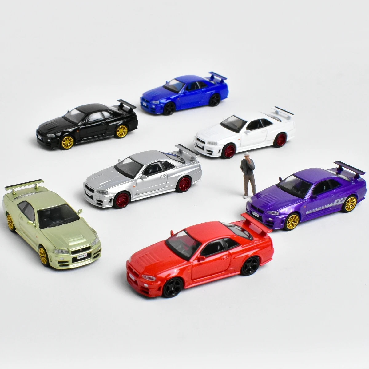 MC Micro City 1:87 GTR R34 Skyline Plastic Car Model