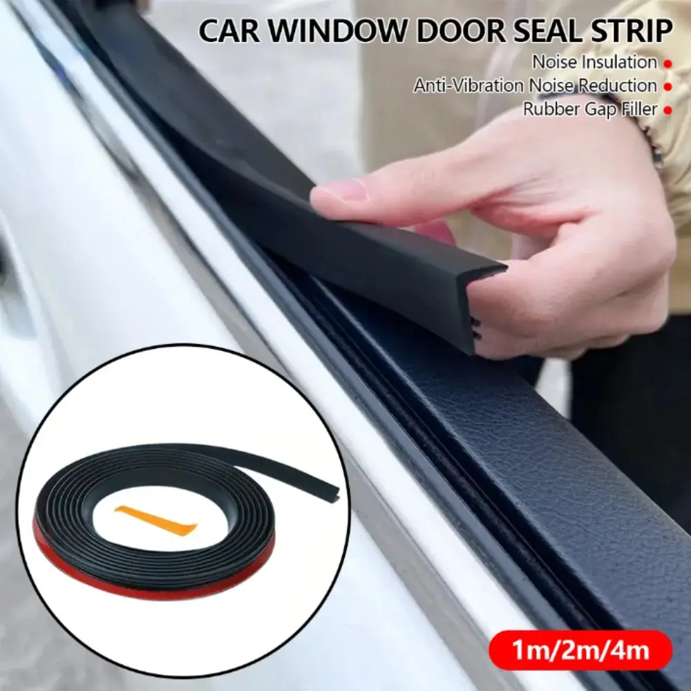 Rubber Material Car Rubber Sealing Strips Universal Fit Windproof Noise Insulation Strip Anti-Rattle Soundproofing