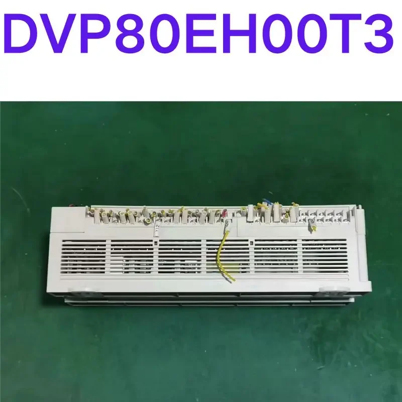 Second-hand test OK  PLC, model DVP80EH00T3, function package ready, physical photo taken