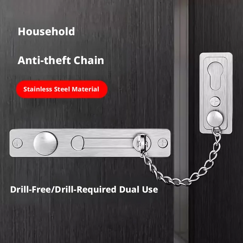 Polished Heavy-Duty Stainless  - Security Chain Door ulasan dan harga