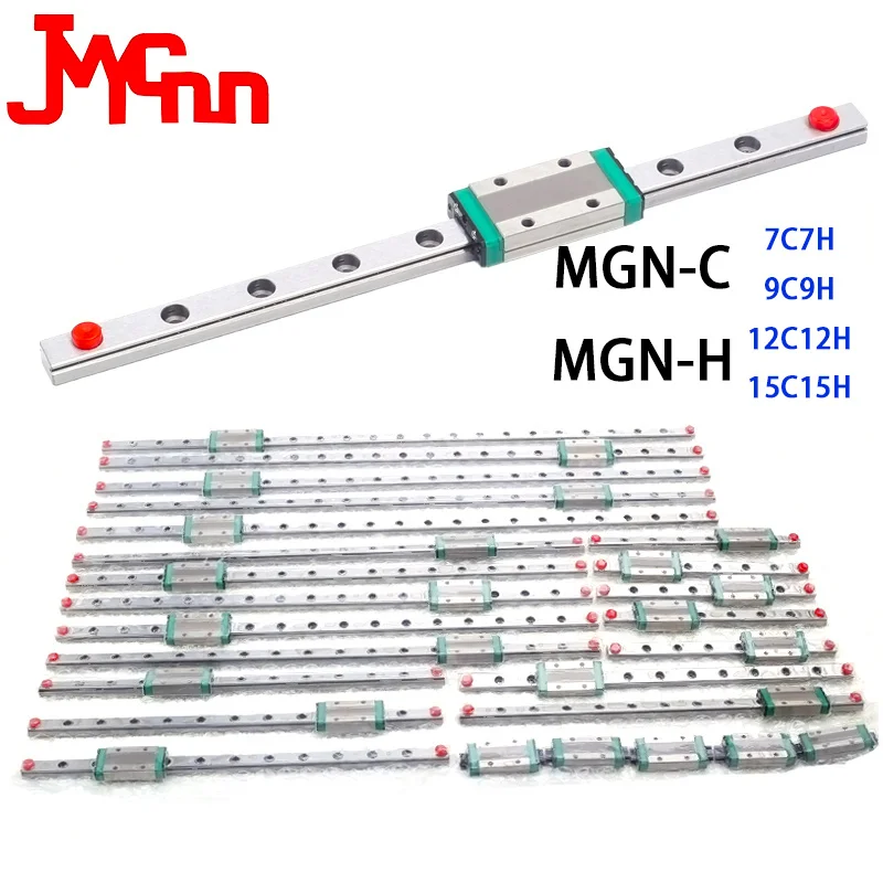 

1PCS MGN9H 100 200 300 400 500 600 700 800mm Mini Linear Rail Slide 1pc MGN Linear Guide 1pc MGN Block For CNC FA 3D Printer.