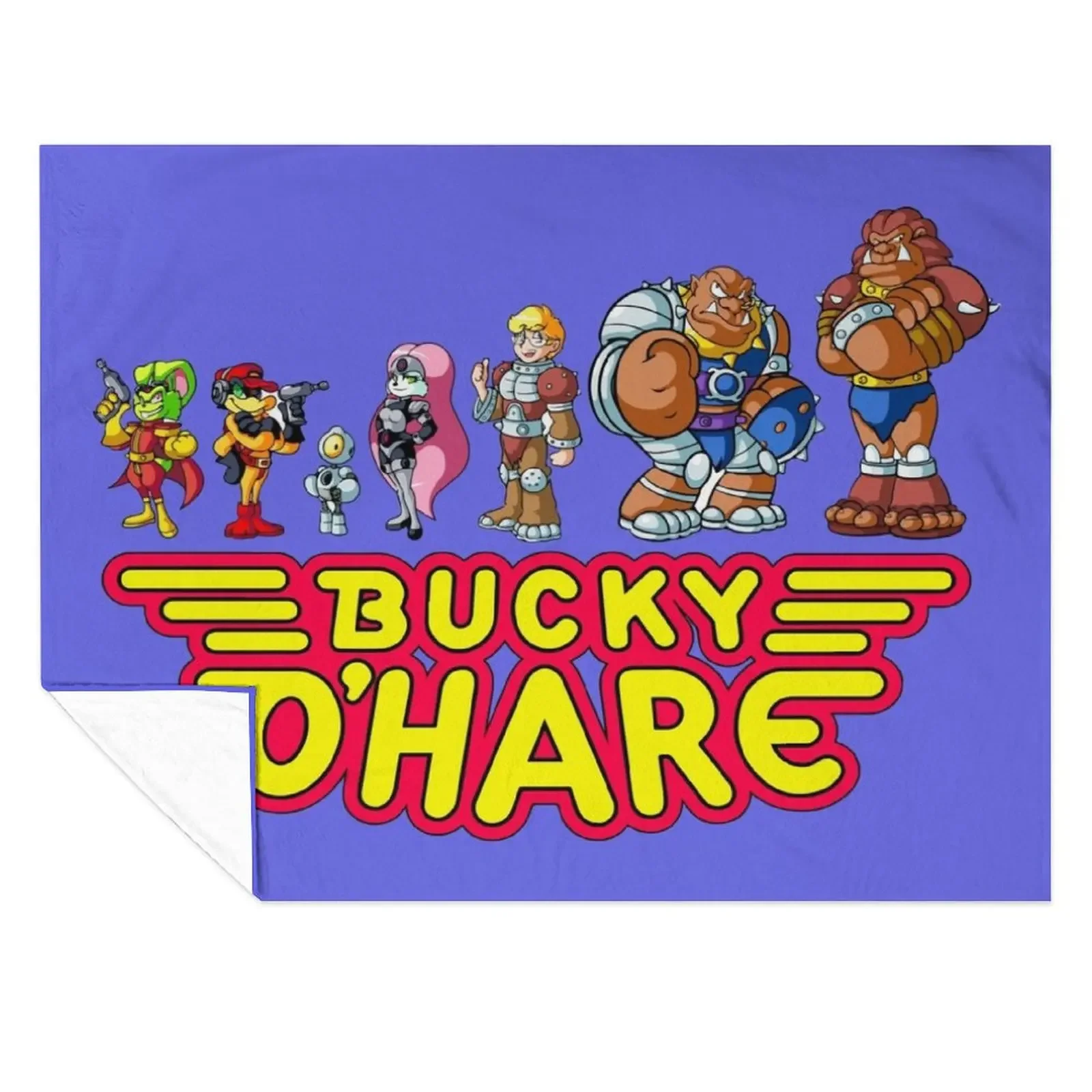 

Bucky O Hare characters Throw Blanket Sofa Baby Furrys Travel Blankets