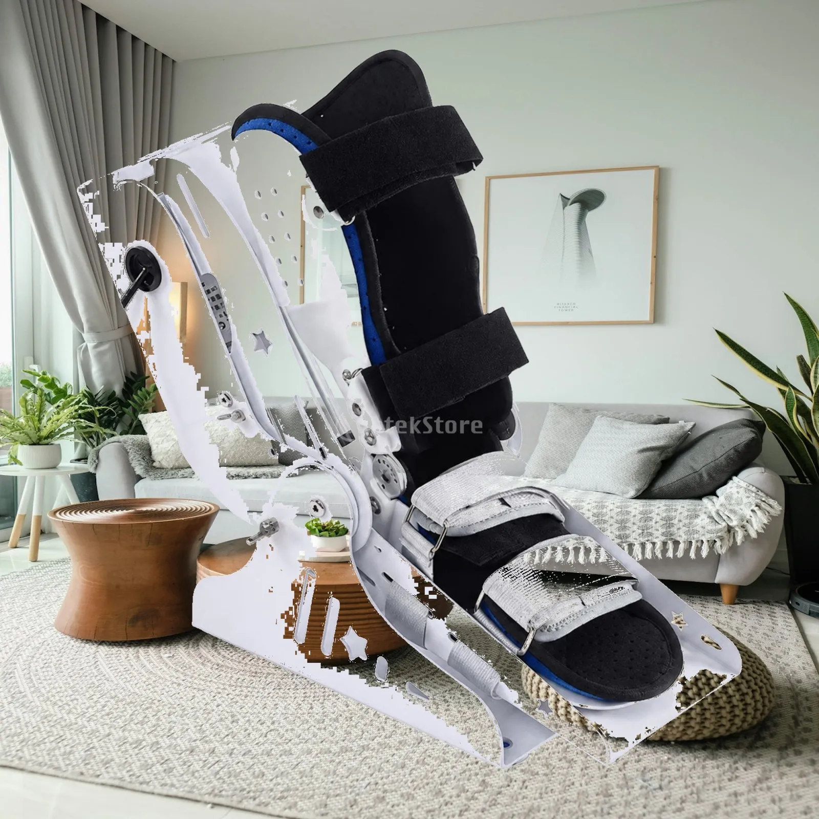 Ankle Mobility Trainer Electric Foot Lifter Stretcher for Seated Flexion and Extension Exercises