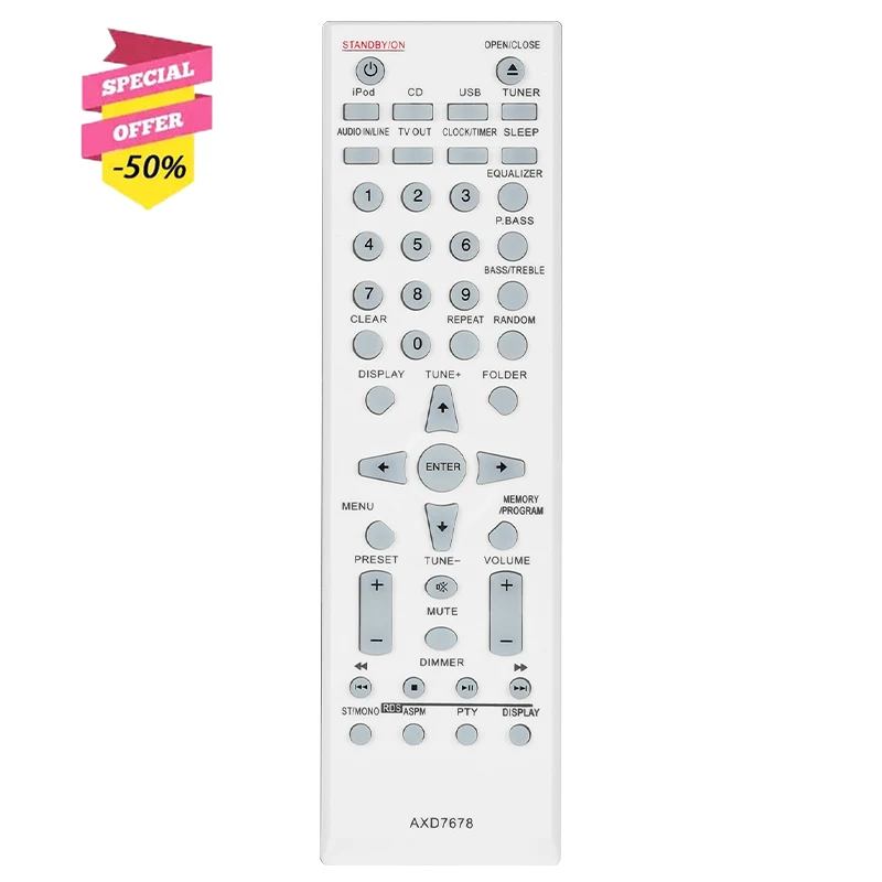 AXD7678 Remote Control For Pioneer Audio Players Replacement Controller