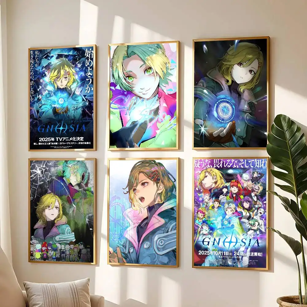 1 Stück Sci-Fi-Spiel GNOSIA Poster Aufkleber Druck Wasserfeste Wandkunst für Wohnzimmer Schlafzimmer Heimdekoration