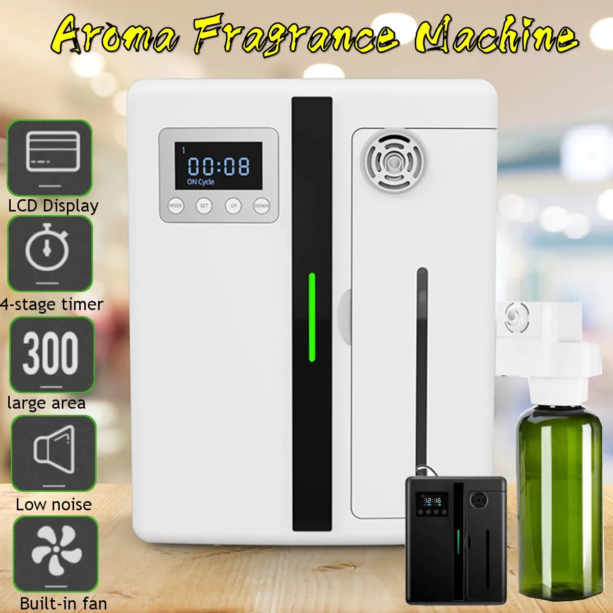 

Bluetooth App Control Essential Oil Aroma Diffuser Fragrance Scent Air Machine 160ml Timer Function for Home Office Hotel