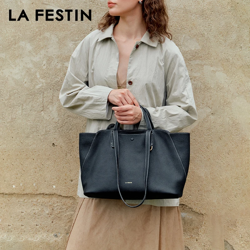 LA FESTIN Original Brand Tote Bags 2025 New Women's bag Fashion Shoulder Bag Large Capacity Bag Lady Leather Handbag