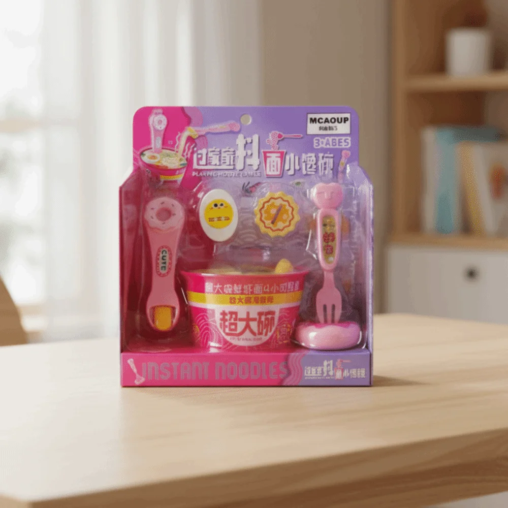 Simulated Ramen Feeding Toy Early Education Kitchen Toys Food Feeding Toys Desktop Ornament Cartoon Play House Toys Girl Gifts