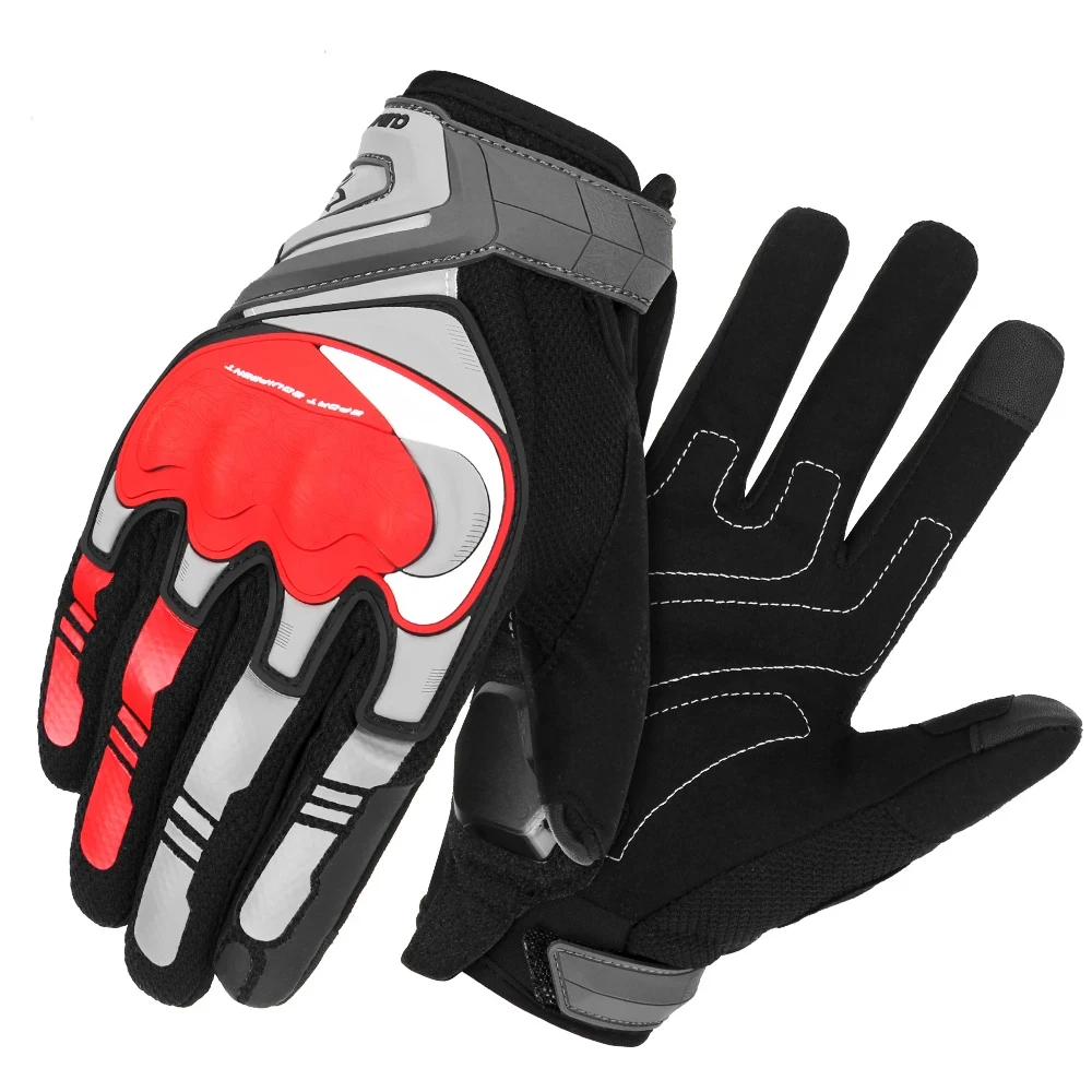 Atmungsaktive Motorrad handschuhe Nacht reflektierende Handschuhe Schutz rennen Biker fahren Voll finger handschuhe Motorrad Moto Motocross