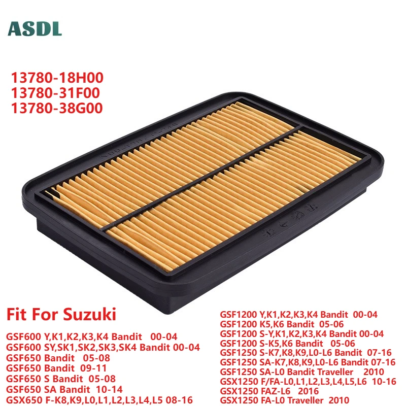 

Motorcycle Air Filter Air Intake Cleaner for Suzuki GSF600 Bandit GSF650 GSX650 GSF1200 GSF1250 GSX1250 Motorcycle Parts
