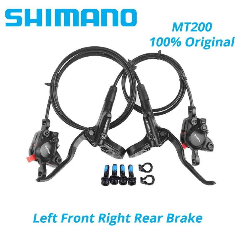 Originele Shimano Mt200 Mt201 M315 Mtb Mountainbike Hydraulische Schijfrem Mt200 Remmen 2 Zuiger 3 Vinger Stalen Hendel BL-MT200