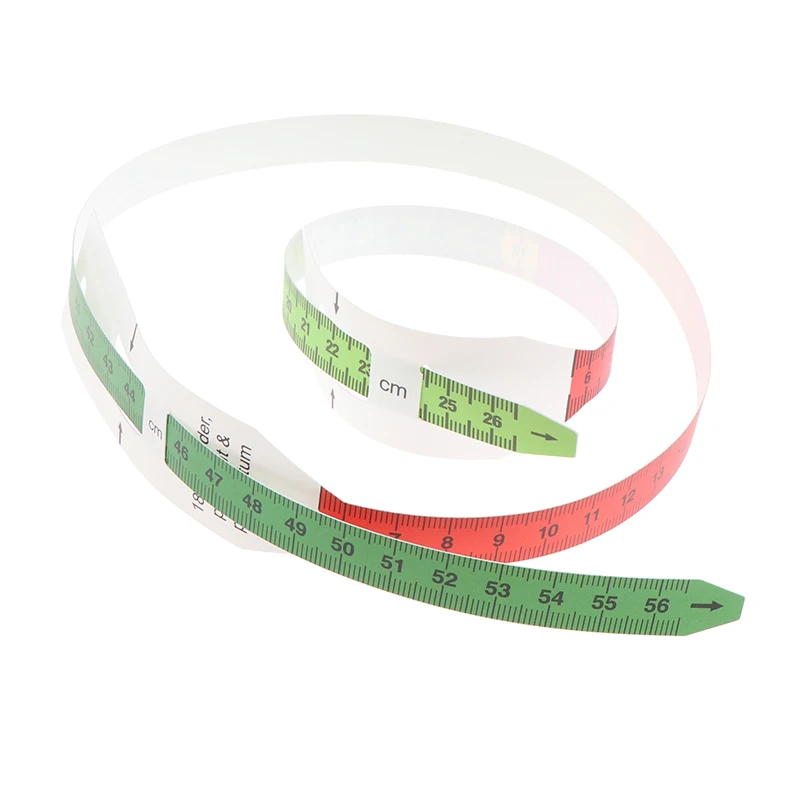 شريط قياس محيط الرأس البلاستيكي غير القابل للتمدد، مسطرة طب الأطفال