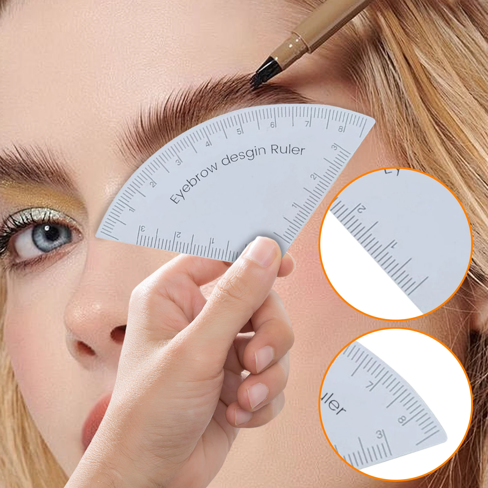 Fast Drawing Eyebrow Desgin Ruler Microblading Mapping Tool Shaping Permanent Makeup Drawing Guide Ruler Tattoo Supplies Reuse
