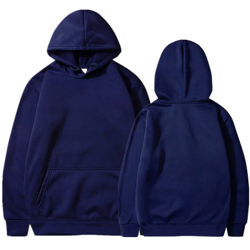 Navy Blue Hoodies Cool 11 Print Hoodies Breathable Oversize Streetwear Fashion Mens Casual Autumn Pullover Sweatshirt