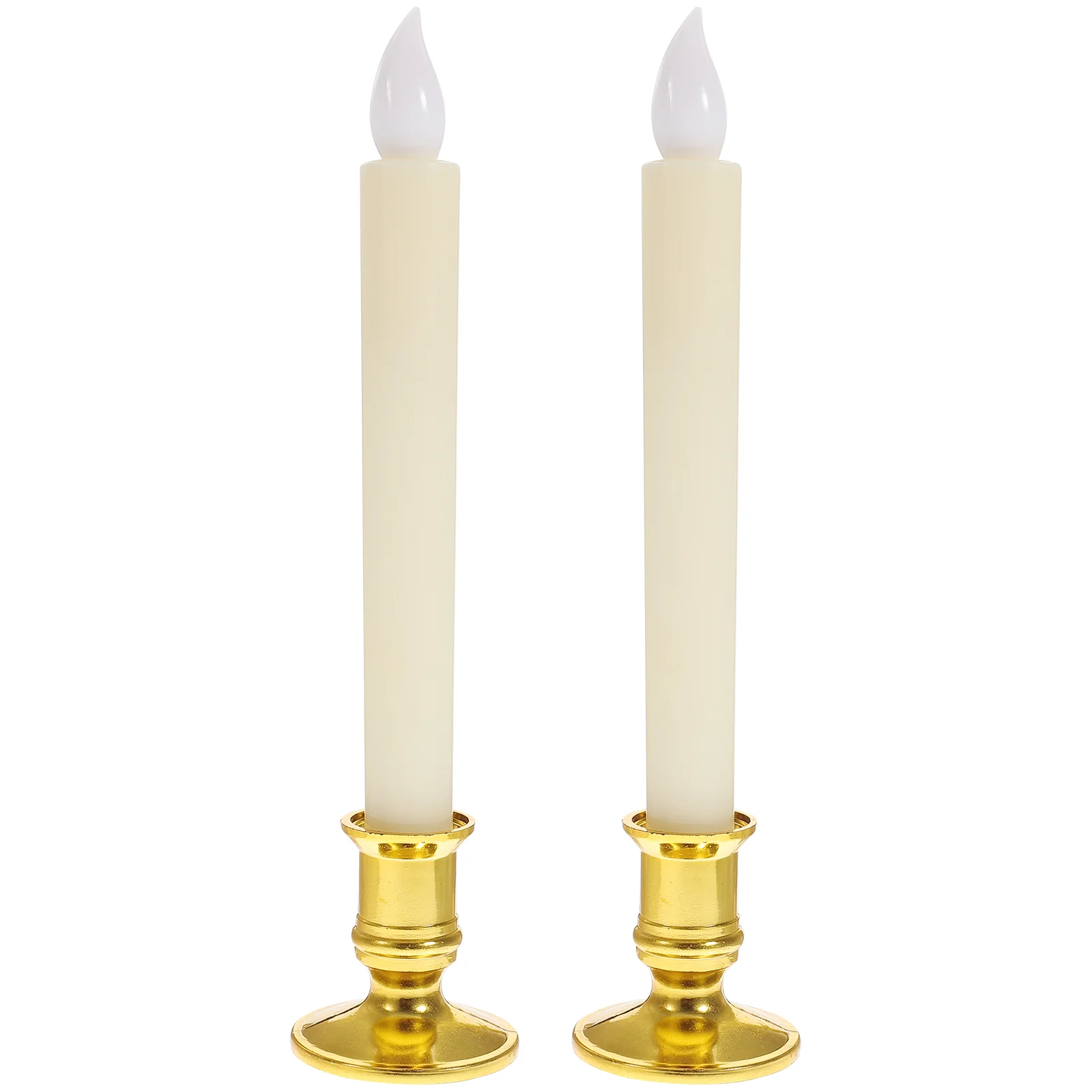 Imagem -02 - Velas sem Chama Operadas Led Quente Pavio Luz Tealight Casamento Decorações de Natal ao ar Livre Base de Ouro